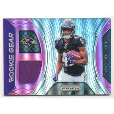2019 Panini Prizm Rookie Gear Pink #12 Justice Hill