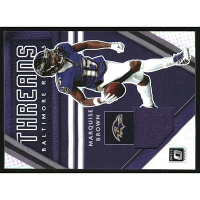2020 Donruss Optic Donruss Threads #13 Marquise Brown