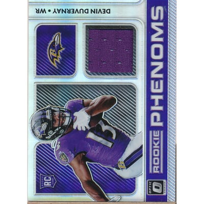 2020 Donruss Optic Rookie Phenoms Jerseys Horizontal #29 Devin Duvernay