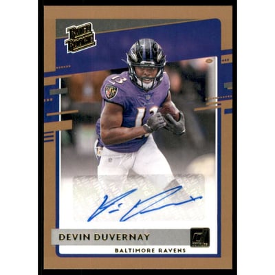 2020 Donruss Rated Rookies Autographs Bronze #329 Devin Duvernay