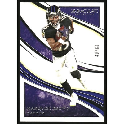 2020 Immaculate Collection #38 Marquise Brown
