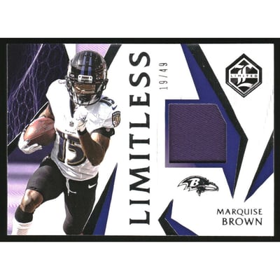 2020 Limited Limitless Materials Silver Spotlight #16 Marquise Brown/49