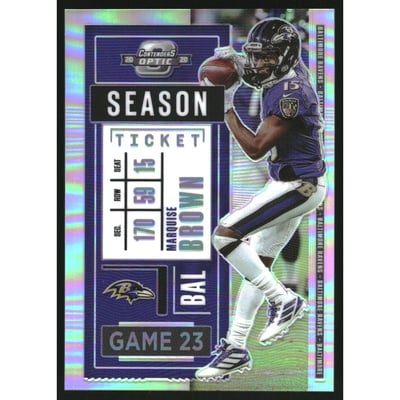 2020 Panini Contenders Optic Silver #6 Marquise Brown