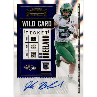 2020 Panini Contenders Wild Card #236 Jake Breeland AU