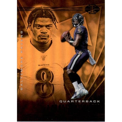 2020 Panini Illusions Orange #3 Lamar Jackson