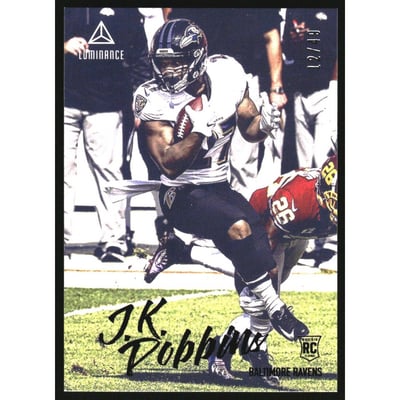 2020 Panini Luminance Purple #216 J.K. Dobbins CHRONICLES