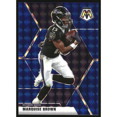2020 Panini Mosaic Mosaic Blue #23 Marquise Brown