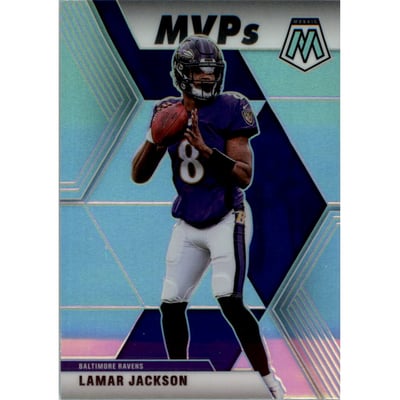 2020 Panini Mosaic Silver #296 Lamar Jackson MVP
