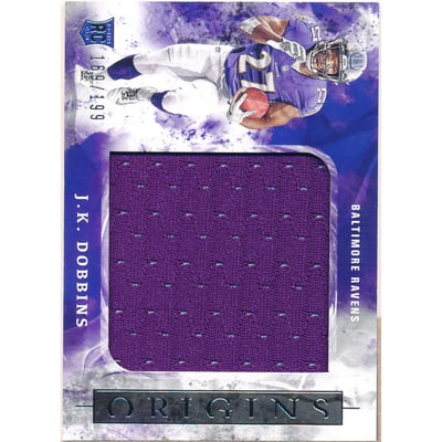 2020 Panini Origins Rookie Jumbo Jerseys #13 J.K. Dobbins/199