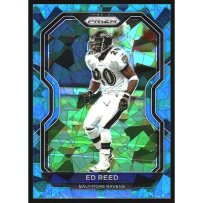 2020 Panini Prizm Prizms Blue Ice #46 Ed Reed