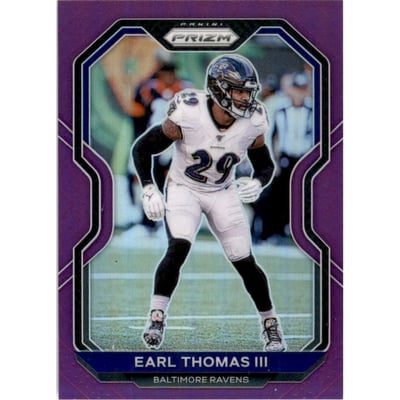 2020 Panini Prizm Prizms Purple #42 Earl Thomas III