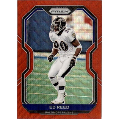 2020 Panini Prizm Prizms Red Wave #46 Ed Reed