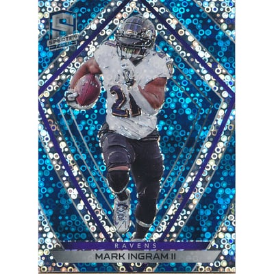 2020 Panini Spectra Neon Blue #3 Mark Ingram II