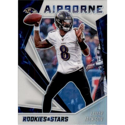 2020 Rookies and Stars Airborne White #3 Lamar Jackson