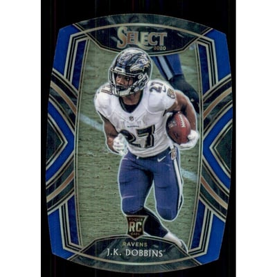 2020 Select Prizm Blue Die Cut #252 J.K. Dobbins