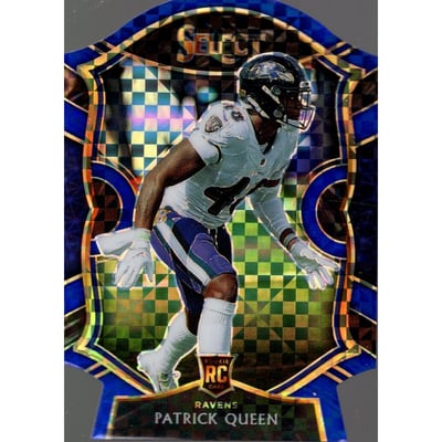 2020 Select Prizm Blue Die Cut #93 Patrick Queen