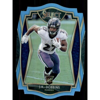 2020 Select Prizm Light Blue Die Cut #152 J.K. Dobbins