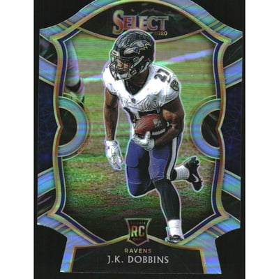 2020 Select Prizm Light Blue Die Cut #52 J.K. Dobbins