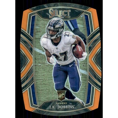 2020 Select Prizm Orange Die Cut #252 J.K. Dobbins