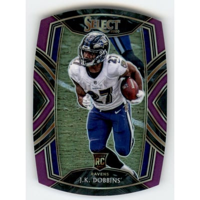 2020 Select Prizm Purple Die Cut #252 J.K. Dobbins