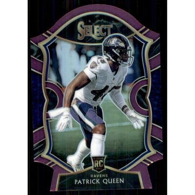 2020 Select Prizm Purple Die Cut #93 Patrick Queen