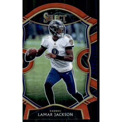 2020 Select Prizm Red Die Cut #3 Lamar Jackson