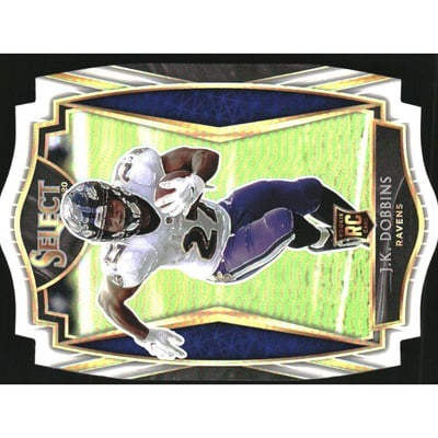 2020 Select Prizm White Die Cut #152 J.K. Dobbins