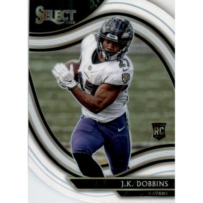 2020 Select Prizm White Die Cut #352 J.K. Dobbins
