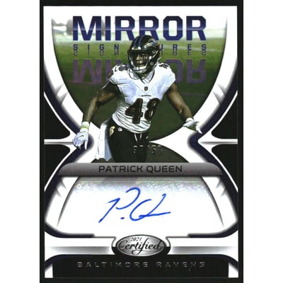 2021 Certified Mirror Signatures #48 Patrick Queen/50