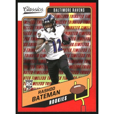 2021 Classics Timeless Tributes Red #160 Rashod Bateman