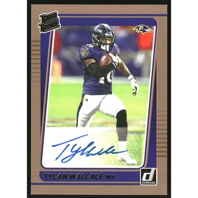 2021 Donruss Rated Rookies Autographs Bronze #274 Tylan Wallace