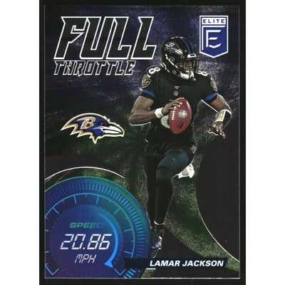 2021 Elite Full Throttle Pink #8 Lamar Jackson
