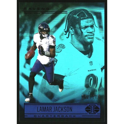 2021 Panini Illusions Teal #38 Lamar Jackson