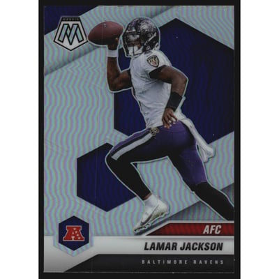 2021 Panini Mosaic Silver #222 Lamar Jackson AFC