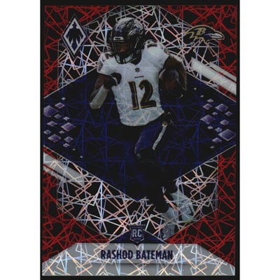 2021 Panini Phoenix Red Lazer #113 Rashod Bateman