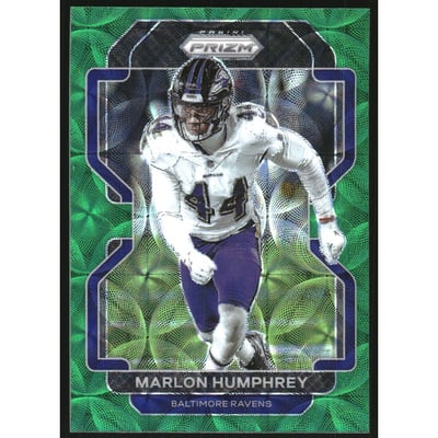 2021 Panini Prizm Prizms Green Scope #288 Marlon Humphrey