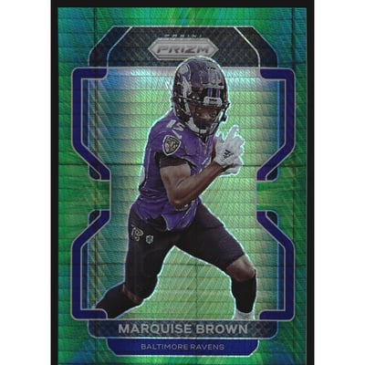 2021 Panini Prizm Prizms Hyper #280 Marquise Brown