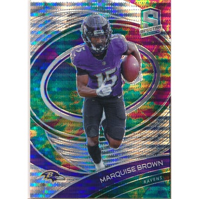 2021 Panini Spectra Celestial #8 Marquise Brown