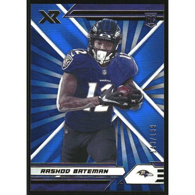 2021 Panini XR Blue #123 Rashod Bateman