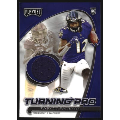 2021 Playoff Turning Pro Memorabilia #15 Rashod Bateman