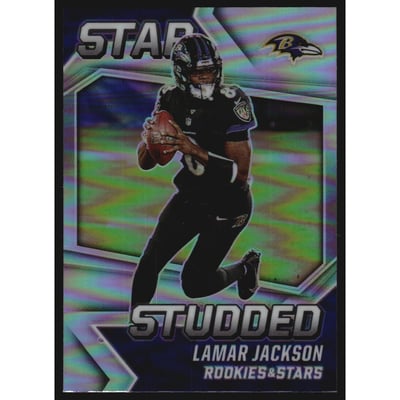 2021 Rookies and Stars Star Studded Silver #14 Lamar Jackson