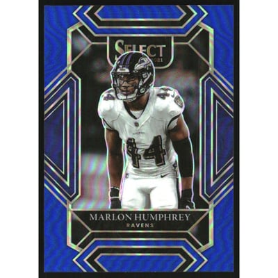 2021 Select Prizm Blue #205 Marlon Humphrey