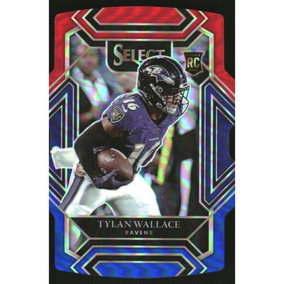 2021 Select Prizm Red and Blue Die Cut #278 Tylan Wallace