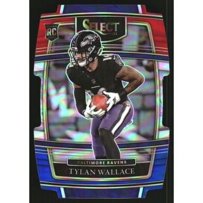 2021 Select Prizm Red and Blue Die Cut #78 Tylan Wallace