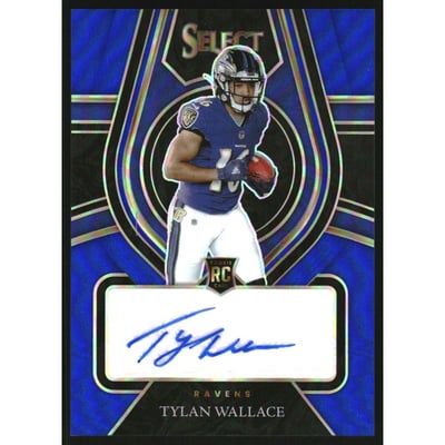 2021 Select Rookie Signatures Prizm Blue #23 Tylan Wallace/75