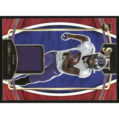 2021 Select Rookie Swatches Prizm Red #15 Rashod Bateman