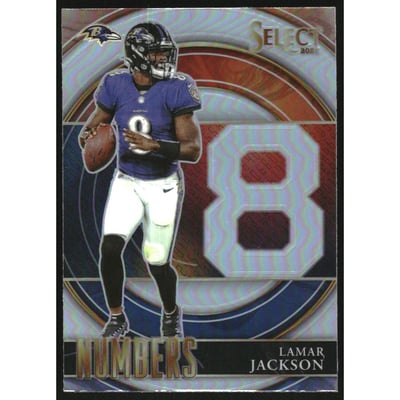 2021 Select Select Numbers Prizm #5 Lamar Jackson