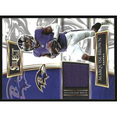 2021 Select Select Swatches Prizm White #16 Marquise Brown