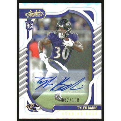 2022 Absolute Signature Rookies Spectrum #199 Tyler Badie/100