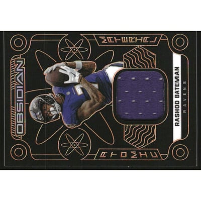 2022 Panini Obsidian Atomic Materials Electric Etch Orange #16 Rashod Bateman